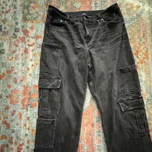 size 16 dark wash AE cargo